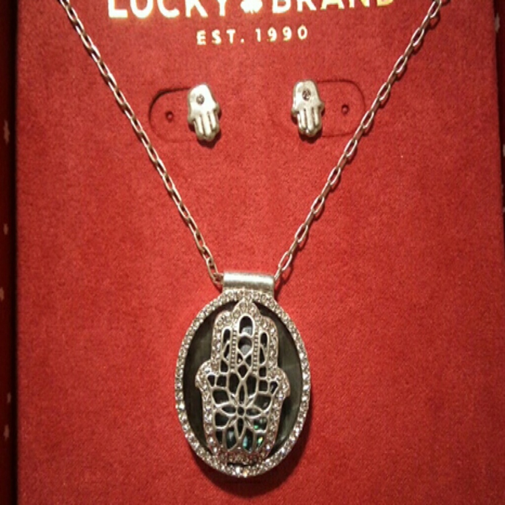 Lucky Brand necklace w. Earrings